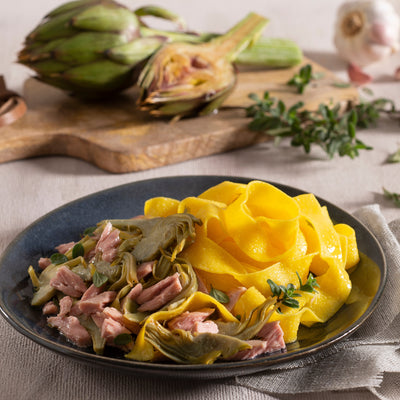 Pappardelle with Tuna and Artichokes