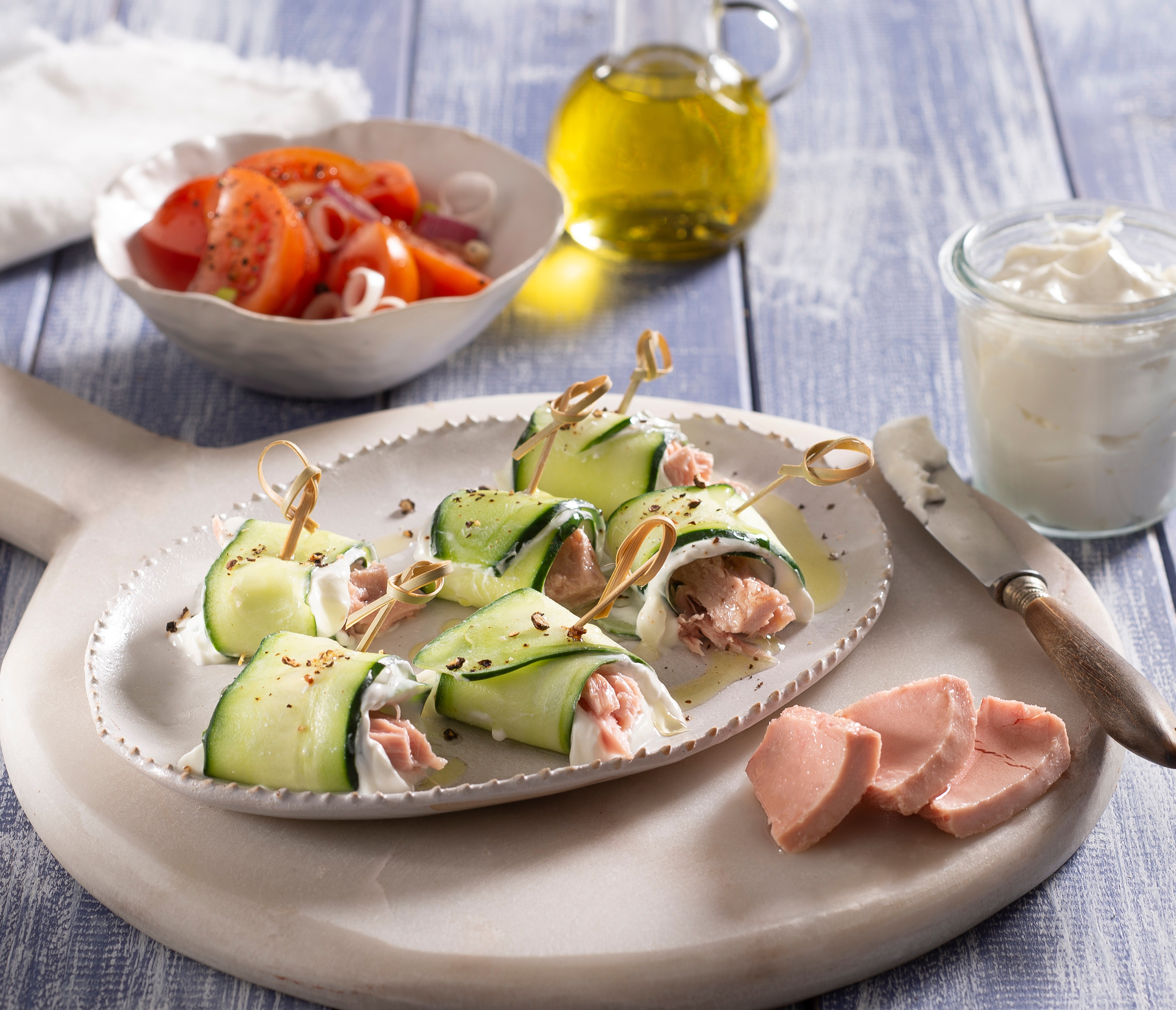Tuna and Cucumber Rolls